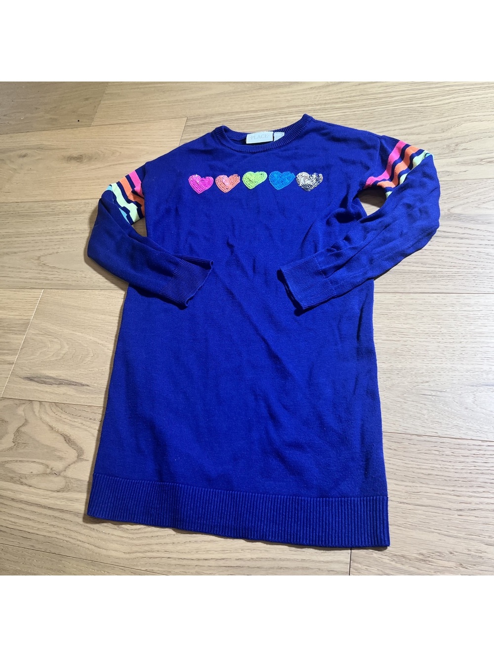 The Children's Place Girls' Royal blue Sweater Dress – Size 7